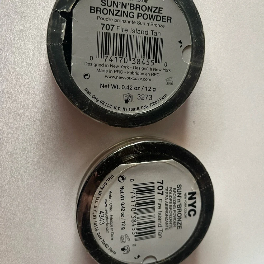 2 NYC New York Color Sun n Bronze Bronzing Powder 707 Fire Island Tan NEW Sealed